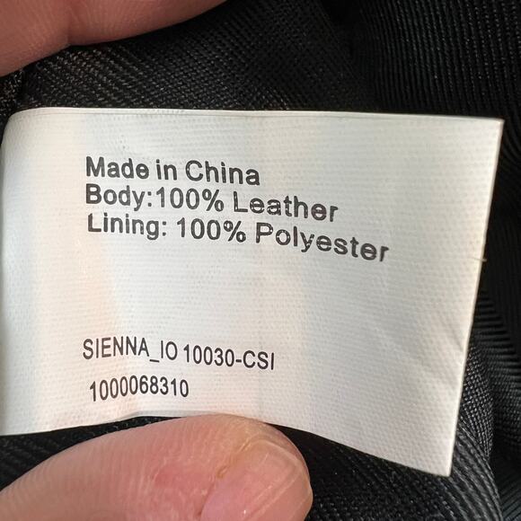 The Sak Collective Sienna Leather Shopper Blue Tooled Tote Bag - Picture 7 of 10